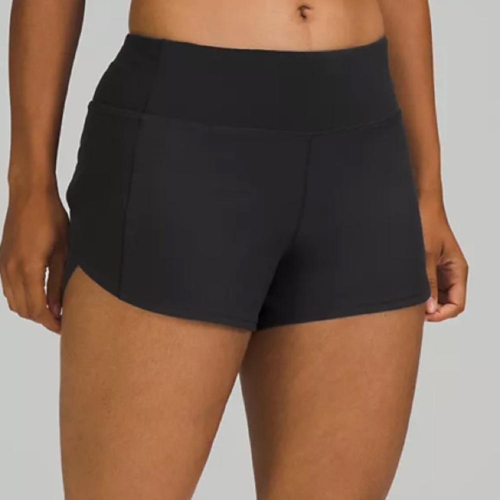 Lululemon black speed shorts